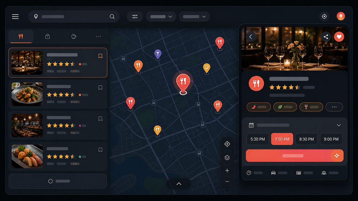 Pack de mapas y widget de reservas de restaurante — caso Adsify
